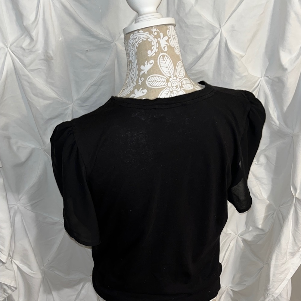 Michael Kors Black Crew Neck Tee - Picture 9 of 10
